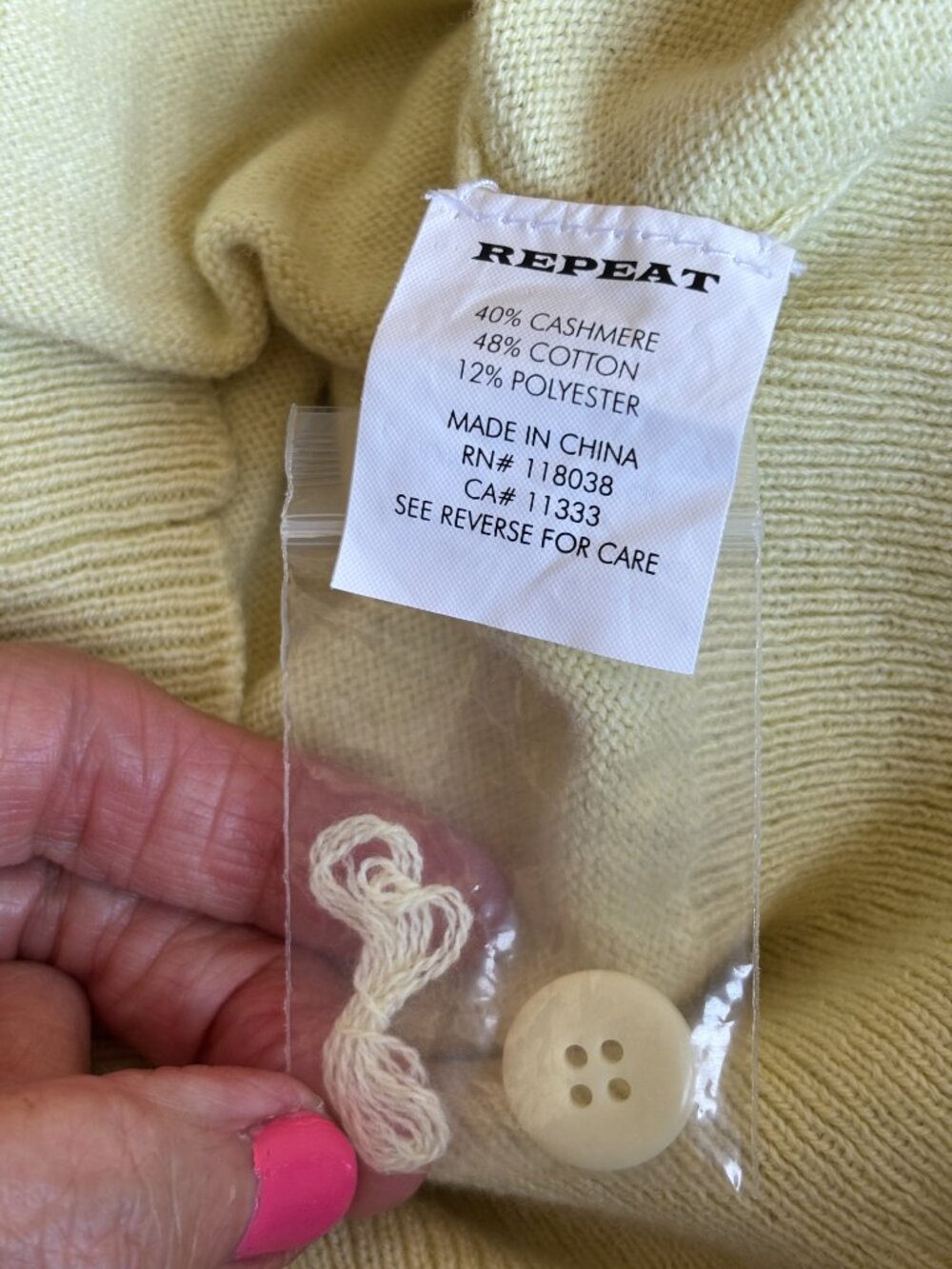 Cashmere Blend Cardigan from the Repeat Collection - Picture 3 of 3